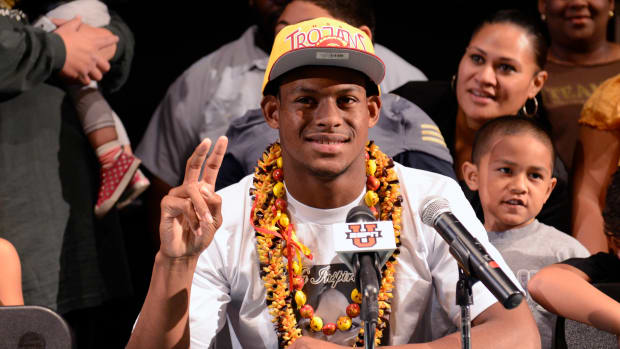 JuJu Smith-Schuster photo by Kelvin Kuo-USA TODAY Sports (2014)